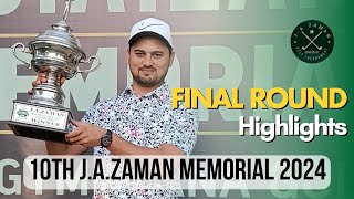 Final Round of the 10th J A Zaman Memorial 2024 Highlights. #pakistan #pakistangolf #golf