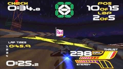 Wipeout XL - PSX PS1 Gameplay + Review + Intro