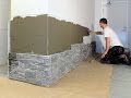 Montering av steinpanel / stonewall