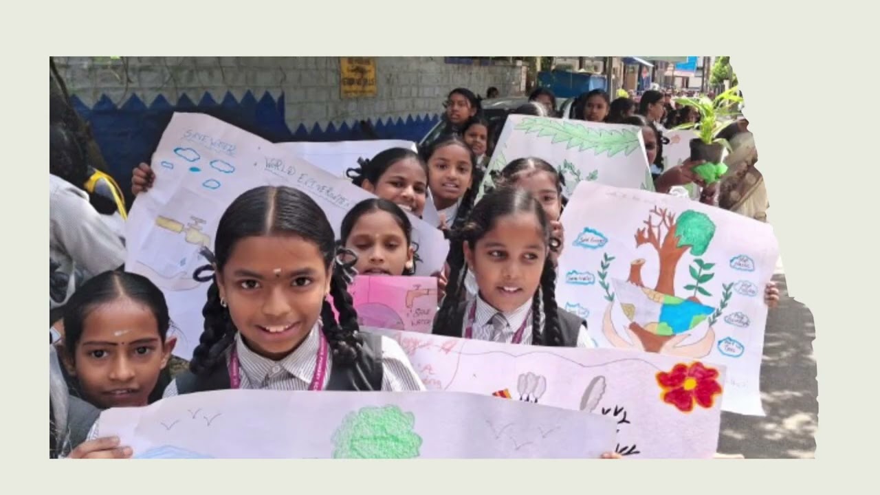World Environment Day celebration at St. Anne's GHPS Halasuru 