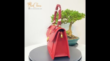 Túi Xách Nữ Da Thât Đính Họa Tiết Hình Trái Tim Cao Cấp Bảo Châu