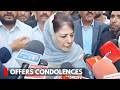 Mehbooba Mufti Visits Engineer Rashid’s Residence, Offers Condolences on Father’s Demise