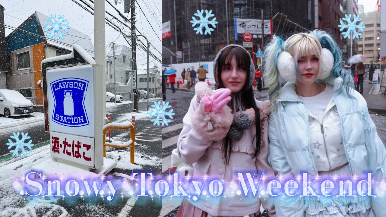Snowy Day POV Tokyo VLOG! ❄️