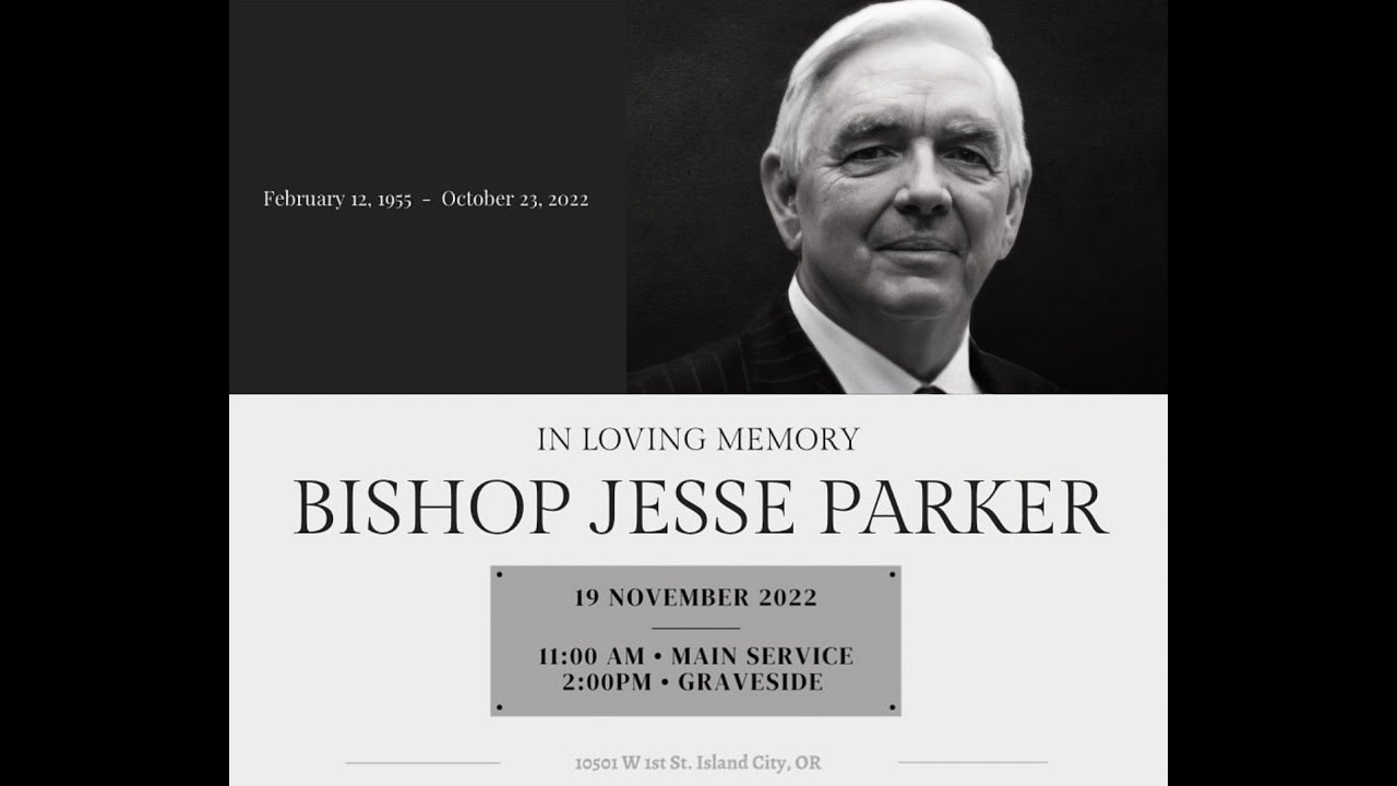 Home Going Service For Bishop Jesse Parker Youtube 