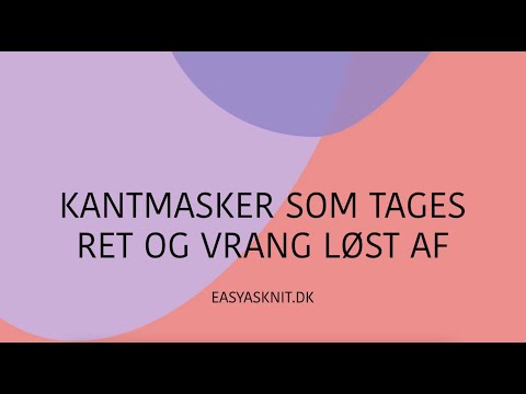Kantmasker som tages løst sf
