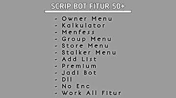 NEW SCRIP BOT WHATSAPP SIMPLE || FITUR 50+ MENFESS || STORE