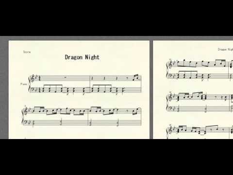 セカイノオワリ Dragon Night Sekai No Owari ドラゴンナイト ピアノ楽譜 Youtube