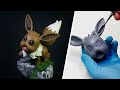 EEVEELUTIONS | Sculpting EEVEE | POKEMON Clay Art