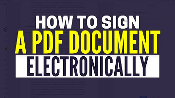 How To Electronically Sign A PDF Document (2025)