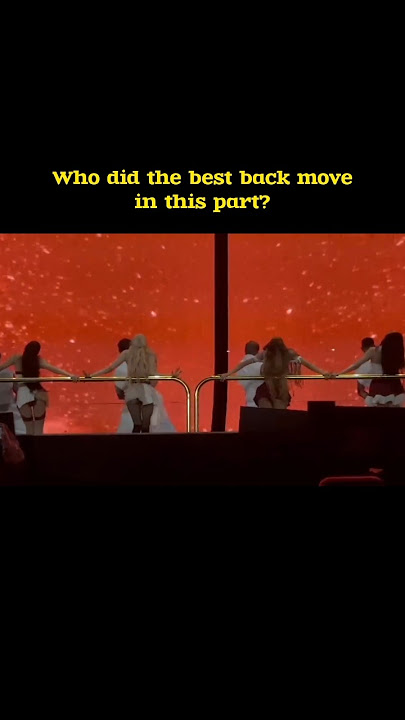 who did the best back move in this part? #jisoo #lisa #rosé #jennie #blackpink #shorts