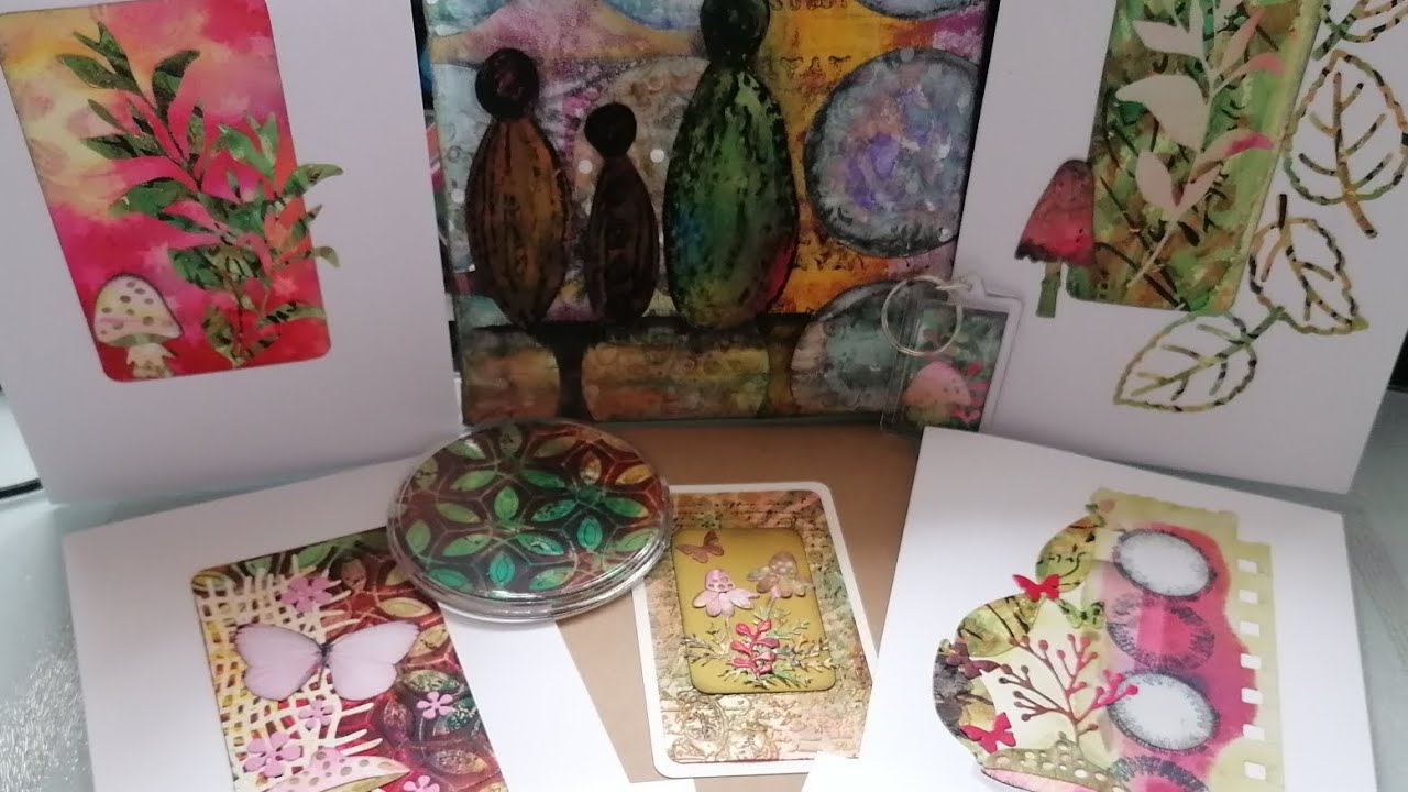 using embossing folders on yupo and playing with alcohol inks for some ...