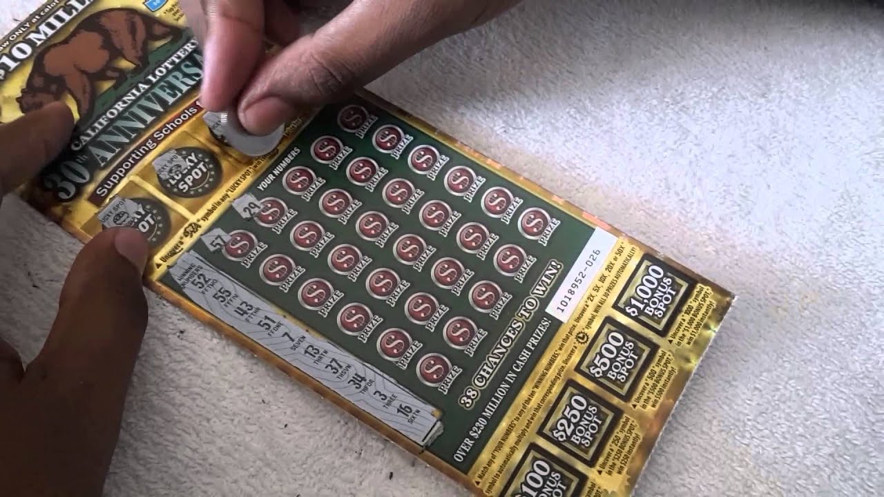California lottery 30th Anniversary Scratcher YouTube