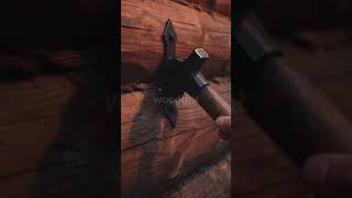 Solo Building in the Deep Forest 🌲🪓 | Off-Grid Log Cabin #shorts