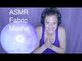 ASMR | Fabric Mache on Big Bouncy Ball | Soft-Spoken Experiment -Tape, Saran Wrap, Water, Glue Paste