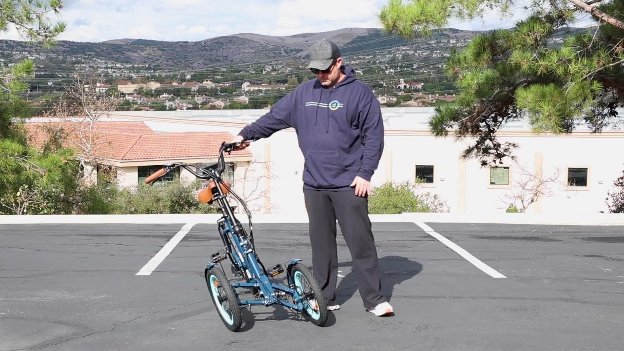How Reverse Trike Steering Works:  Tilting Steering on Electric Tricycle