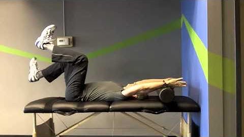 modified dead bug with leg drop, core strength and stabilization