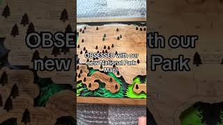 Obsessed with our new National Park Map! #shorts #youtubeshorts #youtubeshortsvideo #nationalparks