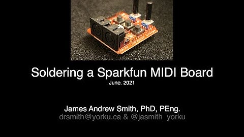 SparkFun Midi board soldering