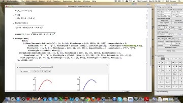 Parametric Curves, Part 24 (Modeling the motion of a ball (a "projectile"), Part 3)