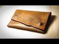 Natural edge carryall leather pouch (pochette)