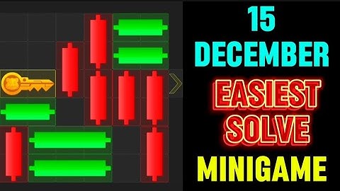 15 December Mini Game 100% Easily Solved Today | Hamster Kombat Mini Game 15 December | Mini Game