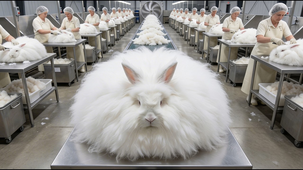 Inside the ANGORA RABBIT FARM Crafting $1,000 Sweaters from Raw Fiber ...