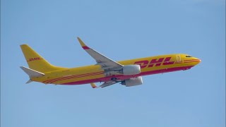 DHL 737-800BDSF Departing Phoenix Sky Harbor International Airport (N916SC)