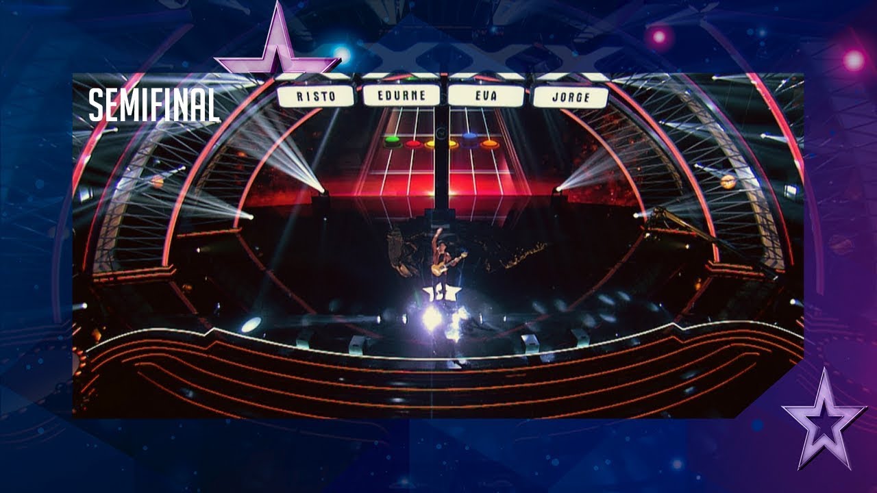 This amazing guitarist gives the judges something new | Semifinal 5 | Spain's Got Talent 2018 guitarrista led zeppelin