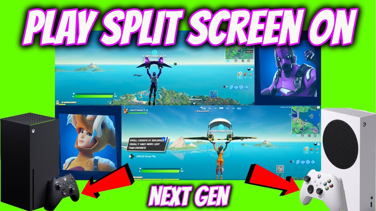 FORTNITE SPLIT SCREEN XBOX SERIES X. HOW TO SPLIT SCREEN 