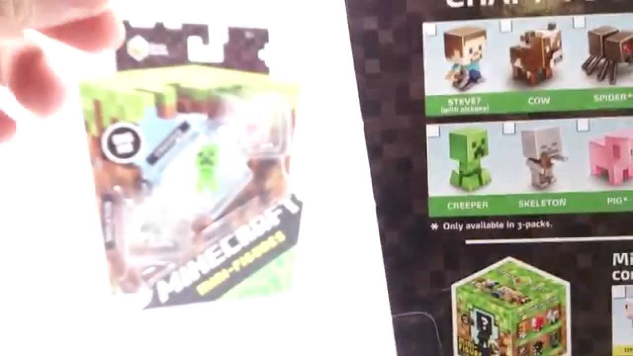 Minecraft Mini-Figures Grass Series 1 Three Pack Review!