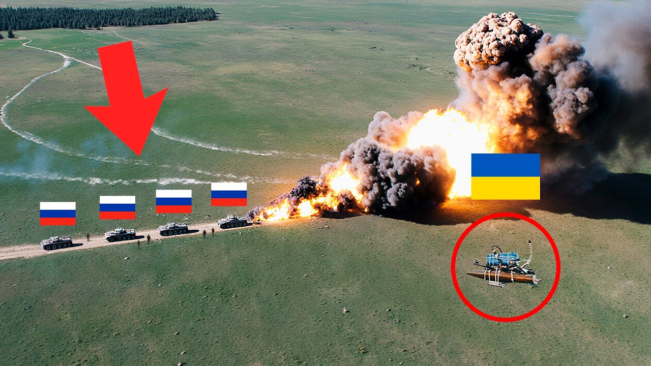 Ukrainian Drones Expose Russian Convoy’s Fatal Mistake in the Open Field