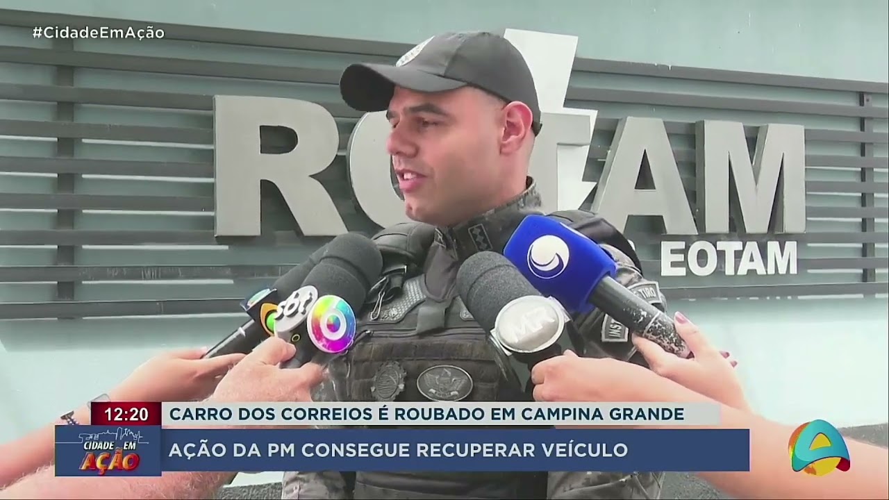 Cidade em Ação - Carro dos correios é roubado em Campina Grande