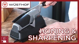 How to Hone & Sharpen Wusthof Knives - Knife Care Guide - Ft. Two-Stage & Easy Edge Sharpener