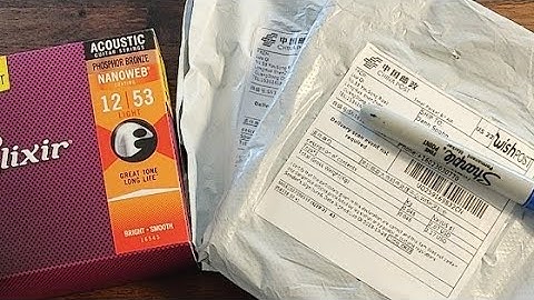 Elixir Guitar Strings From Wish China Unboxing