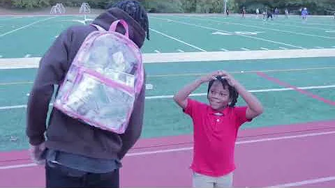 $20,000 In A Clear Backpack Prank IN THE HOOD