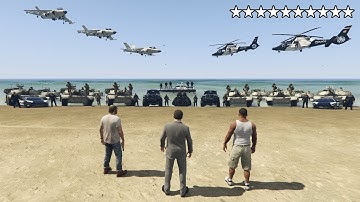 What Happens If You Get 10 Stars in GTA 5? (Epic Cop Battle)