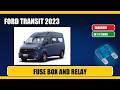 ford transit (2023) Fuse Box Location, Diagram and Relays