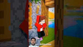 Mikey Fought a Mysterious Girl! 💥 | MAIZEN Minecraft Animation #shorts