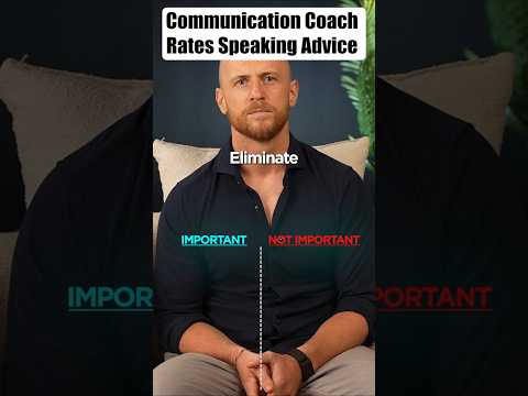 Communication Coach Rates Speaking Advice