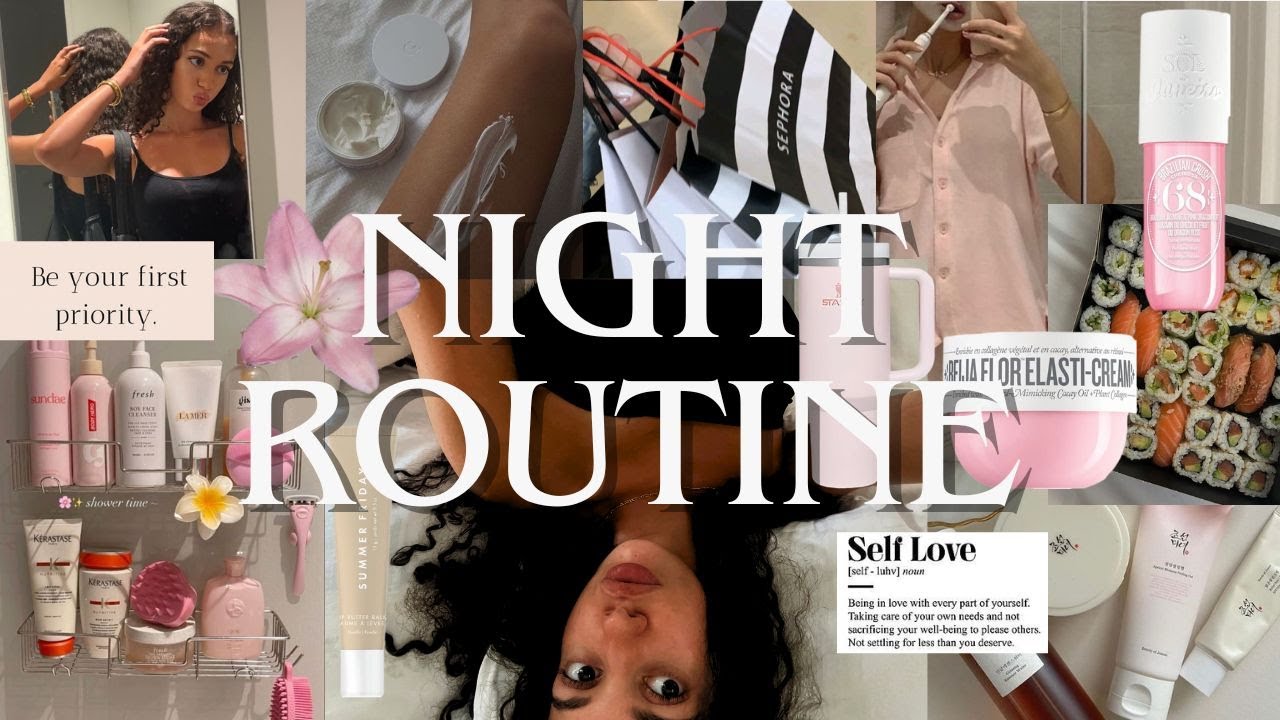 Moja wieczorna rutyna w wakacje 🧖🏽‍♀️🎀🌙 selfcare, sushi, shopping haul, skincare, reset & cozy vibes