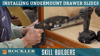 How to Install Blum TANDEM Undermount Drawer Slides | Rockler Skill Builders