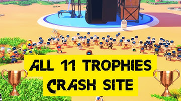 ALL 11 Trophies Walkthrough in Crash Site | ASTRO BOT Trophy guide