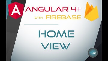 18. HOME VIEW - Angular 4+ with Firebase & Material Design
