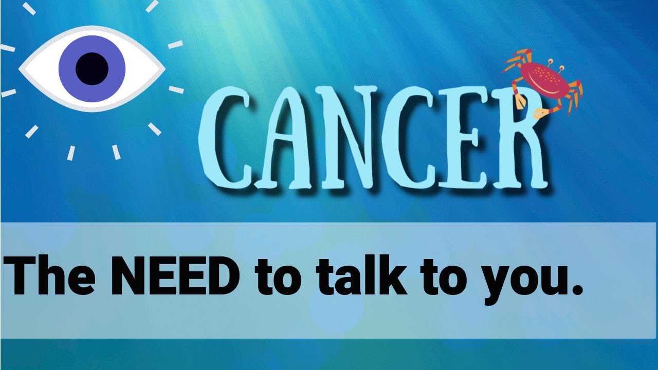 CANCER FORECAST! A NEED to talk to you! A NEED!!! On the verge of popping.  Love Tarot