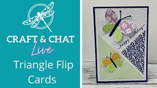 Craft and Chat : Triangle Flip Cards - A scrap buster!