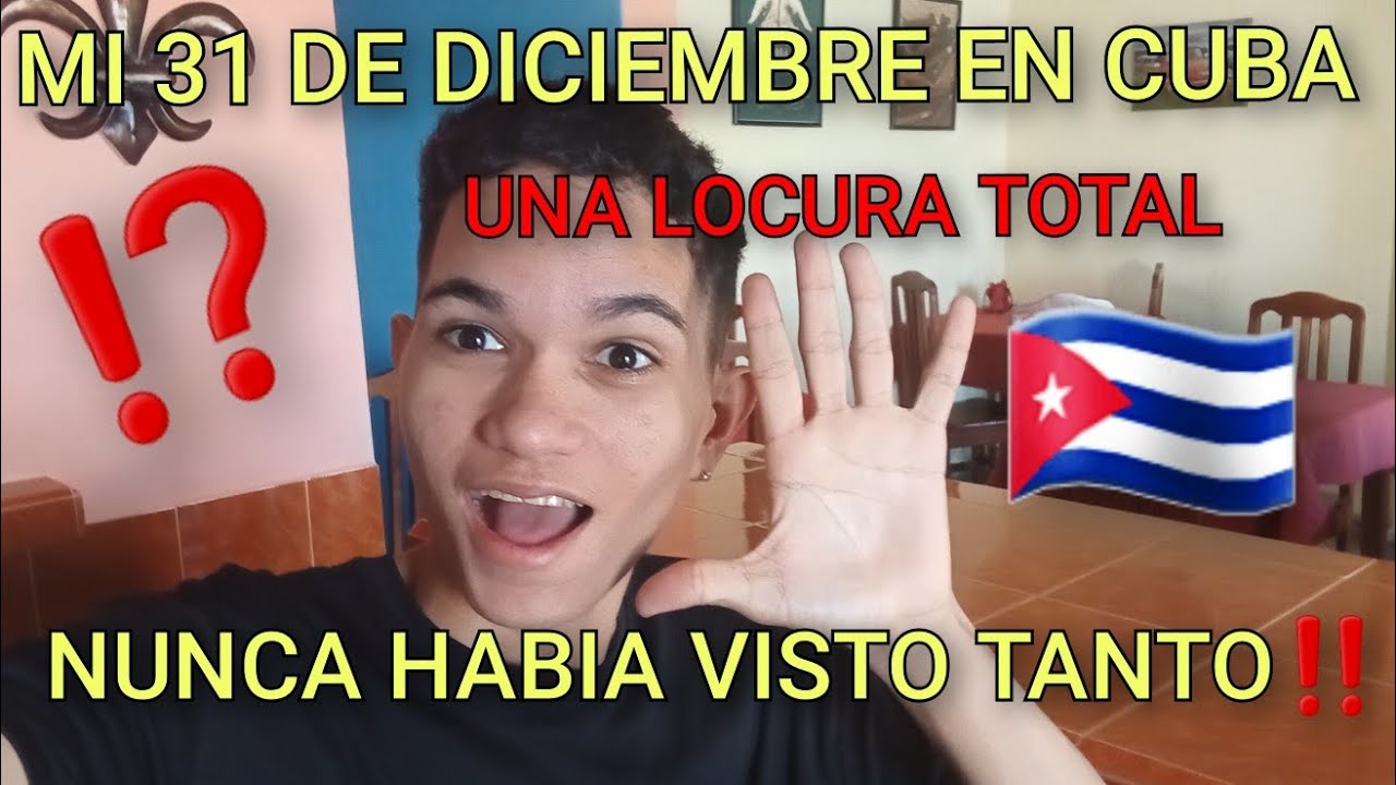 ASI FESTEJAMOS EL FIN DE AÑO EN CUBA 🇨🇺.. cuanta alegria y a la vez tristeza ‼️