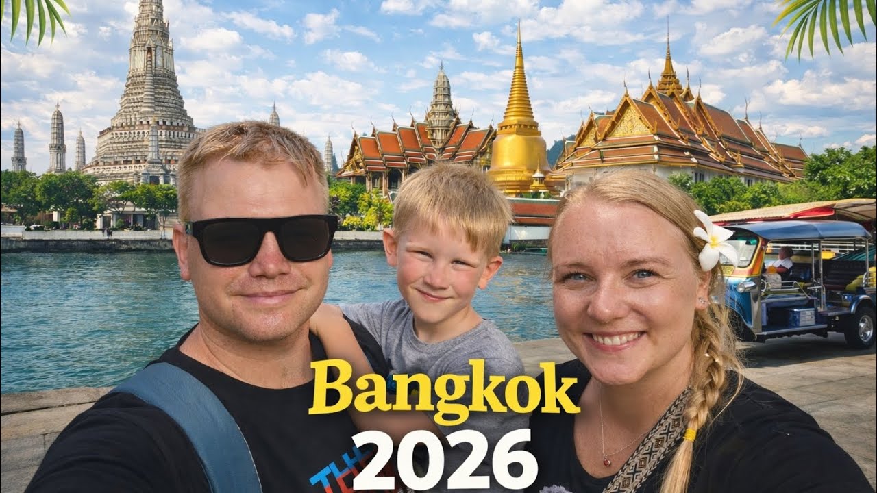 Bangkok 2026 - Miasto Aniołów z dzieckiem|Wat Arun|Wat Pho|Night Market.