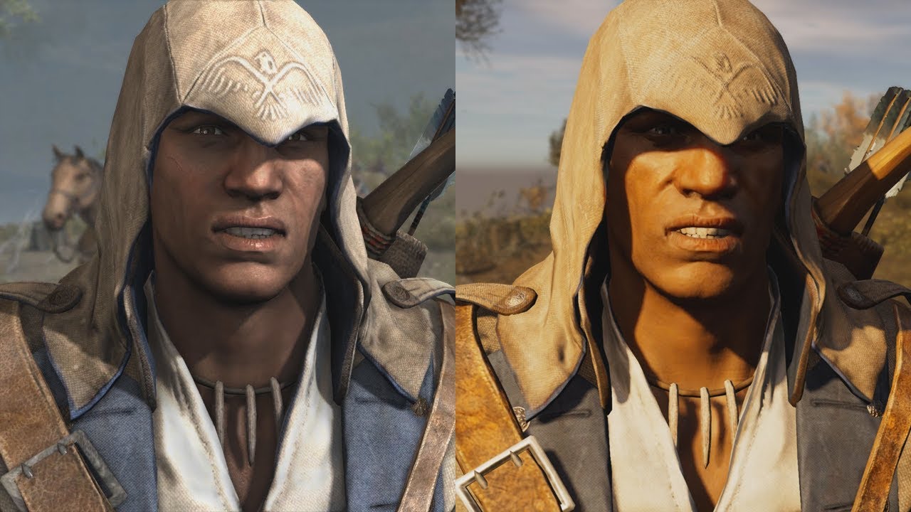 3.3 vs. AC 3 Remastered. Assassin's Creed 3 Remastered. Ассасин Крид 3 ремастер. Assassins Creed 3 сравнение ремастера.
