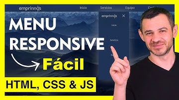 Como hacer un menu responsive (con html5 css3 y JavaScript) | Tutorial