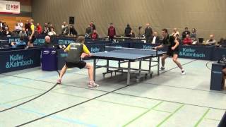 Flemming vs Frane Kojic 3 TV Hilpoltstein vs Passau Tischtennis 2 Liga 20160214 16